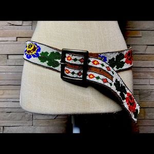 Lucky Brand fully beaded belt